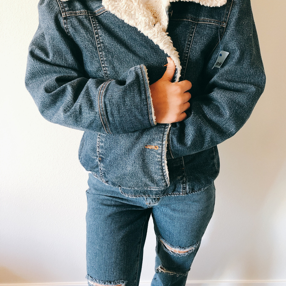 Jean Fur Jacket - Picture 3 of 4